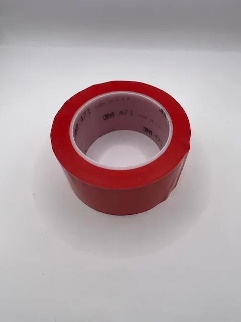 3M 471 VINYYLITEIPPI, PUNAINEN 50 mm x 33 m, punainen